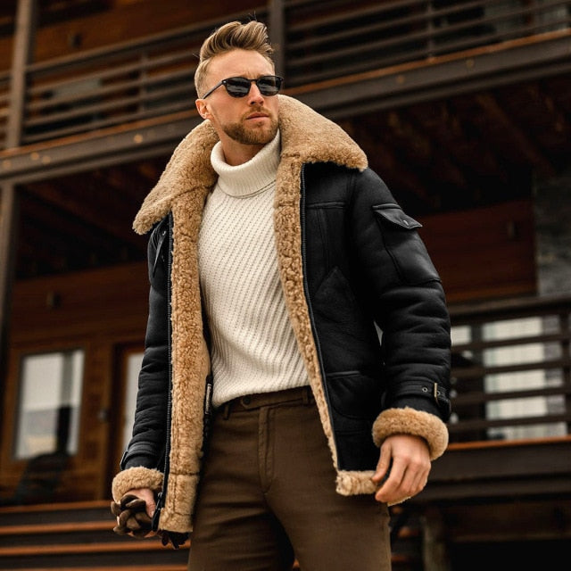 Men's Designer Cashmere Vintage Style Fur Coat – UniversalStylers