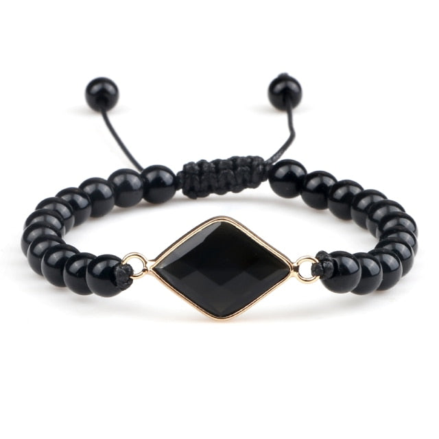 CMK Men's Obsidian Natural Stone Bracelet
